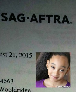 Congrats to Aja for hitting a major milestone in her #acting career. She has officially received her #SAG offer.  #childactress #kidactress #actorslife #actor